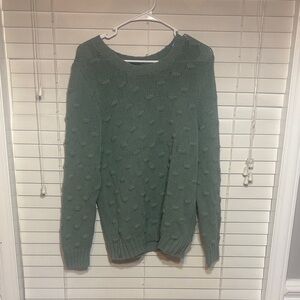 Vince Camuto Textured Knit Sweater in Sage